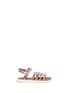 Main View - Click To Enlarge - 90175 - Tiny Huarache paint splatter print toddler slingback sandals