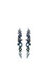 Main View - Click To Enlarge - WENDY YUE - Diamond gemstone 18k white gold seahorse drop earrings