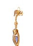 Detail View - Click To Enlarge - WENDY YUE - Diamond gemstone 18k yellow gold monkey drop earrings