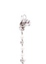 Detail View - Click To Enlarge - WENDY YUE - Diamond opal gemstone 18k white gold snail drop earrings