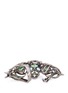 Detail View - Click To Enlarge - WENDY YUE - Diamond sapphire tsavorite 18k white gold full finger ring