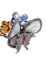 Detail View - Click To Enlarge - WENDY YUE - Diamond sapphire opal tsavorite 18k white gold butterfly ring