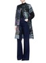 Figure View - Click To Enlarge - BY WALID - 'Gigi' patchwork brocade one of a kind coat