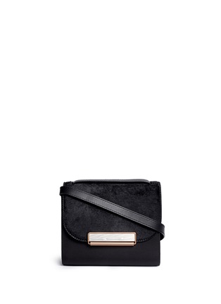 Main View - Click To Enlarge - HILLIER BARTLEY - 'Shoulder' ponyhair leather bag