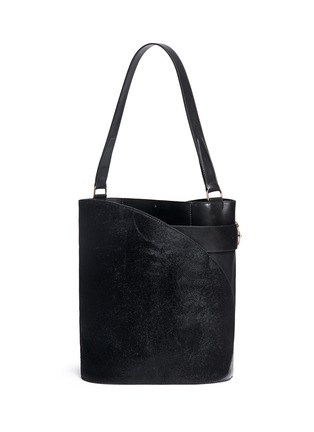 Main View - Click To Enlarge - HILLIER BARTLEY - 'Cigar' ponyhair leather tote