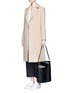 Figure View - Click To Enlarge - HILLIER BARTLEY - 'Cigar' ponyhair leather tote