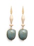 Main View - Click To Enlarge - ISABEL MARANT - 'Calife' wood and stone drop earrings