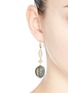 Figure View - Click To Enlarge - ISABEL MARANT - 'Calife' wood and stone drop earrings