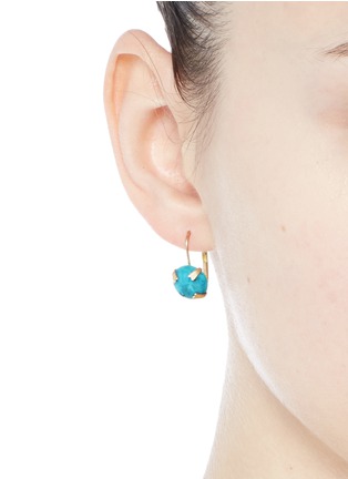 Figure View - Click To Enlarge - ISABEL MARANT - 'Jacques' stone cabochon drop earrings
