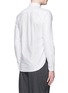 Back View - Click To Enlarge - MAISON KITSUNÉ - Fox logo embroidery cotton Oxford shirt