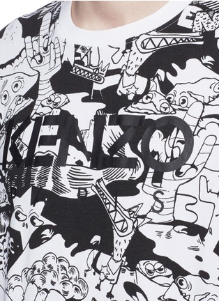 Detail View - Click To Enlarge - KENZO - Cartoon desert print T-shirt