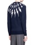 Back View - Click To Enlarge - NEIL BARRETT - Thunderbolt intarsia Merino wool sweater