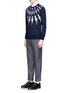 Figure View - Click To Enlarge - NEIL BARRETT - Thunderbolt intarsia Merino wool sweater