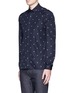 Front View - Click To Enlarge - NEIL BARRETT - Star print poplin shirt