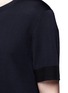 Detail View - Click To Enlarge - NEIL BARRETT - Contrast back double face wool sweater