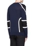 Back View - Click To Enlarge - NEIL BARRETT - Biker ribbing Merino wool sweater
