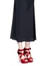 Figure View - Click To Enlarge - CHARLOTTE OLYMPIA - 'Andrea' silk satin platform sandals