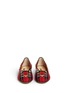 Front View - Click To Enlarge - CHARLOTTE OLYMPIA - 'Punk Kitty' tartan jacquard flats