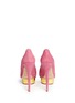 Back View - Click To Enlarge - CHARLOTTE OLYMPIA - 'Dolly' suede platform pumps
