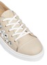 Detail View - Click To Enlarge - CHARLOTTE OLYMPIA - 'Bejewelled' embellished linen sneakers