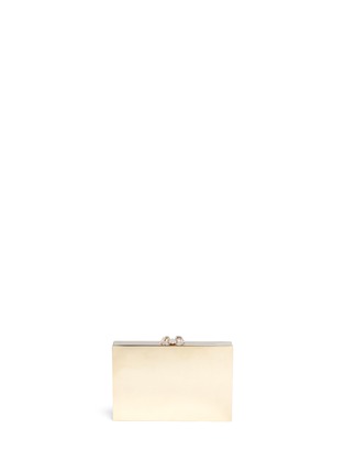 Back View - Click To Enlarge - CHARLOTTE OLYMPIA - 'Andy's Inheritance' jewel appliqué box clutch