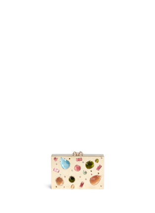 Main View - Click To Enlarge - CHARLOTTE OLYMPIA - 'Andy's Inheritance' jewel appliqué box clutch