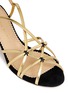 Detail View - Click To Enlarge - CHARLOTTE OLYMPIA - 'Beth' jewel appliqué mirror leather sandals