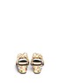 Back View - Click To Enlarge - CHARLOTTE OLYMPIA - 'Beth' jewel appliqué mirror leather sandals