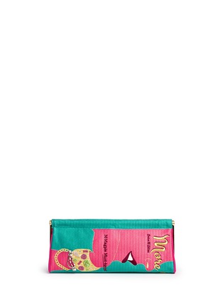 Main View - Click To Enlarge - CHARLOTTE OLYMPIA - 'More Is More Magazine' embroidery clutch