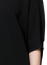 Detail View - Click To Enlarge - ALEXANDER WANG - Tie back crepe shirt-tail mini dress