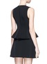 Back View - Click To Enlarge - ALEXANDER WANG - Lace-up peplum shell top