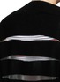 Detail View - Click To Enlarge - ALEXANDER WANG - Cellophane stripe wool-cashmere cardigan