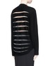 Back View - Click To Enlarge - ALEXANDER WANG - Cellophane stripe wool-cashmere sweater