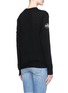 Back View - Click To Enlarge - ALEXANDER WANG - Barcode patch wool-cashmere blend sweater
