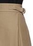 Detail View - Click To Enlarge - ALEXANDER WANG - Folded side pleat A-line midi skirt