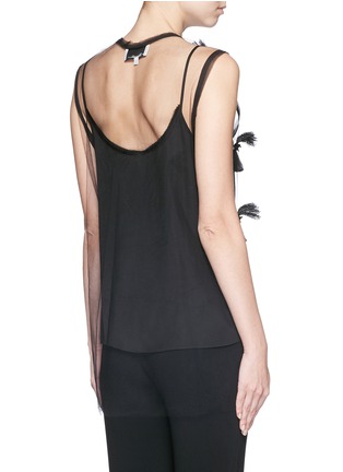 Back View - Click To Enlarge - 3.1 PHILLIP LIM - Tassel bow tulle tank top