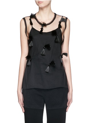 Main View - Click To Enlarge - 3.1 PHILLIP LIM - Tassel bow tulle tank top