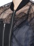 Detail View - Click To Enlarge - 3.1 PHILLIP LIM - Chantilly lace insert gathered tulle bomber jacket