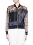 Main View - Click To Enlarge - 3.1 PHILLIP LIM - Chantilly lace insert gathered tulle bomber jacket