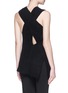Back View - Click To Enlarge - 3.1 PHILLIP LIM - Draped wool-yak-cashmere sleeveless knit top