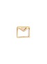 Main View - Click To Enlarge - LOQUET LONDON - 'Envelope' 14k yellow gold single stud earring – Love Letters