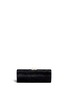 Back View - Click To Enlarge - JIMMY CHOO - 'Charm' stud clasp long velvet clutch