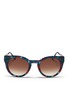 Main View - Click To Enlarge - THIERRY LASRY - 'Creamily' pearlescent acetate metal temple sunglasses