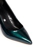 Detail View - Click To Enlarge - PEDDER RED - 'Charlie' contrast heel patent leather pumps