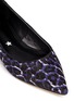 Detail View - Click To Enlarge - PEDDER RED - 'Joey' contrast leopard print calf hair flats