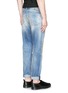 Back View - Click To Enlarge - DENHAM - 'Razor' distressed slim fit jeans