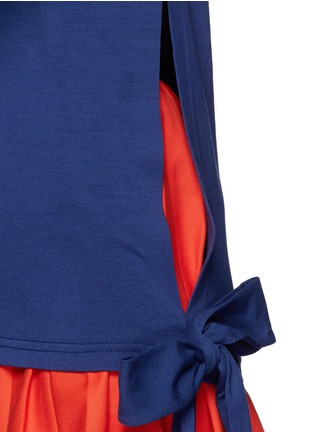 Detail View - Click To Enlarge - ANNA K - Bow tie hem jersey T-shirt