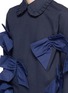 Detail View - Click To Enlarge - ANNA K - Bow appliqué cotton twill dress