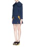Figure View - Click To Enlarge - ANNA K - 'Little Match Girl' embroidery oversize collar cotton jacket