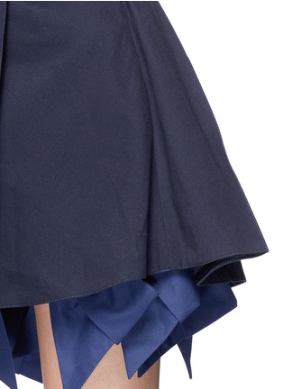 Detail View - Click To Enlarge - ANNA K - Bow tie underlay cotton skirt